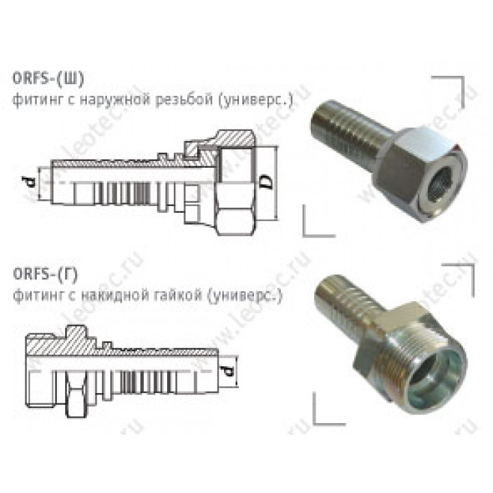 ORFS фитинги